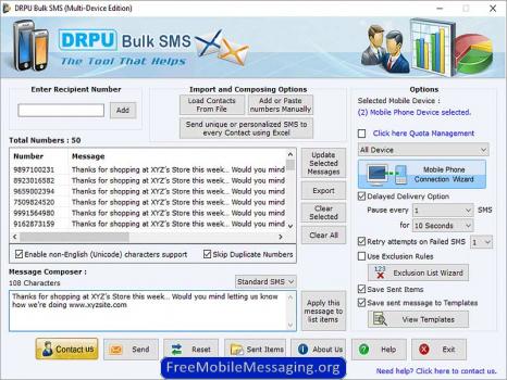 Visit Listing - Software for Bulk SMS Software for Bulk SMS - Screenshot 1
