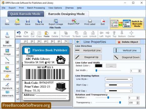 Library Barcode Software - Screenshot 1