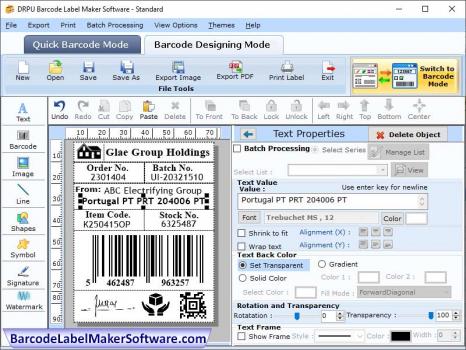 Visit Listing - Standard Label Maker Tool Standard Label Maker Tool - Screenshot 1