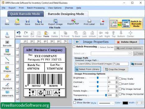 Inventory Management Barcode Software - Screenshot 1