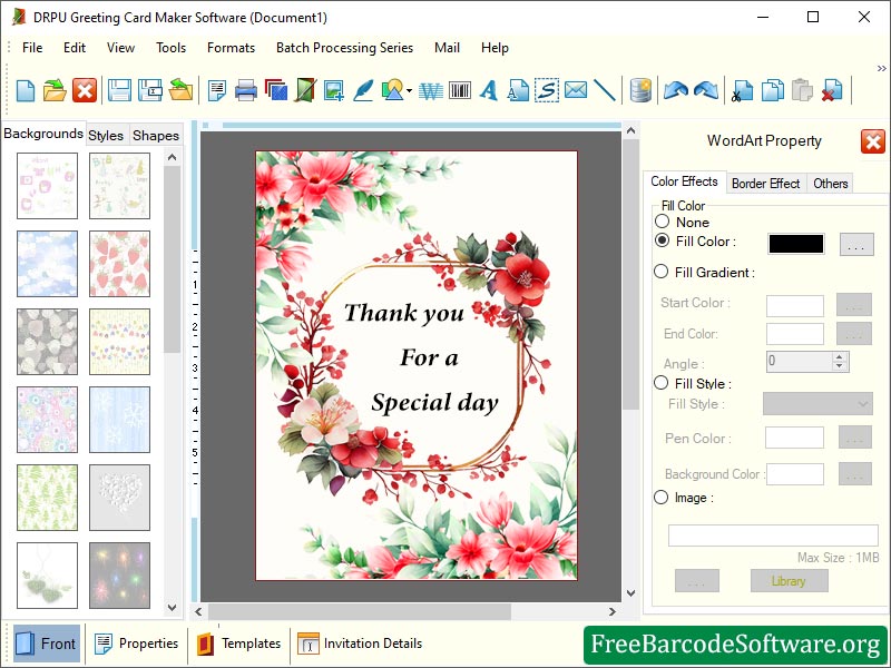 Free Greeting Cards Maker - Screenshot 1