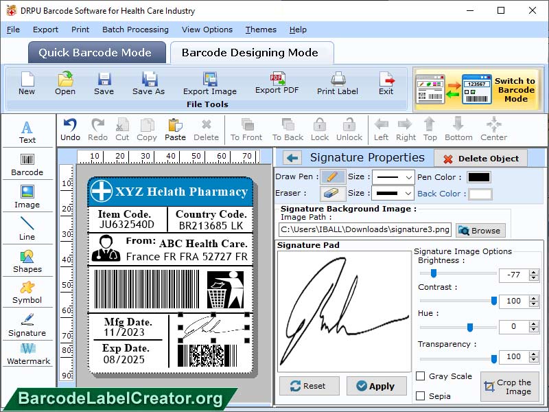 Barcode Fonts for Medical Equipments - Screenshot 1