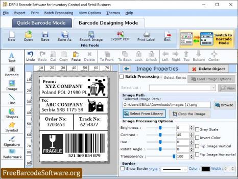 Retail Barcode Maker Software - Screenshot 1