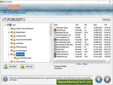 Pen Drive Data Recovery Application - Screenshot 1