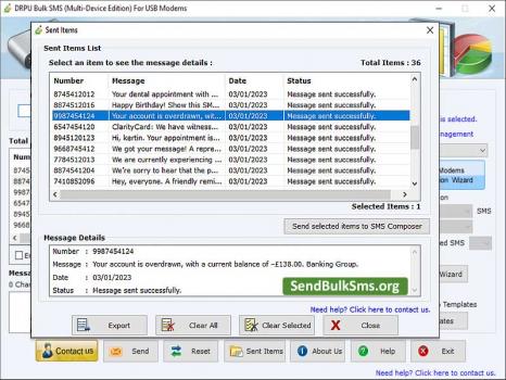 Visit Listing - Modem Bulk SMS Software Modem Bulk SMS Software - Screenshot 1