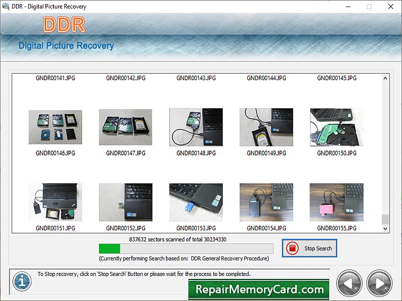 Digital Picture Repair Utility - Screenshot 1