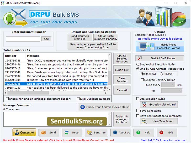 Send SMS GSM Mobile - Screenshot 1