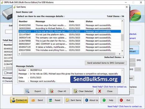Visit Listing - Send Bulk SMS Program Send Bulk SMS Program - Screenshot 1