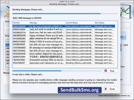 Visit Listing - Send Bulk SMS GSM Application Send Bulk SMS GSM Application - Screenshot 1