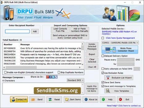 Visit Listing - Send Bulk Text SMS Software Send Bulk Text SMS Software - Screenshot 1