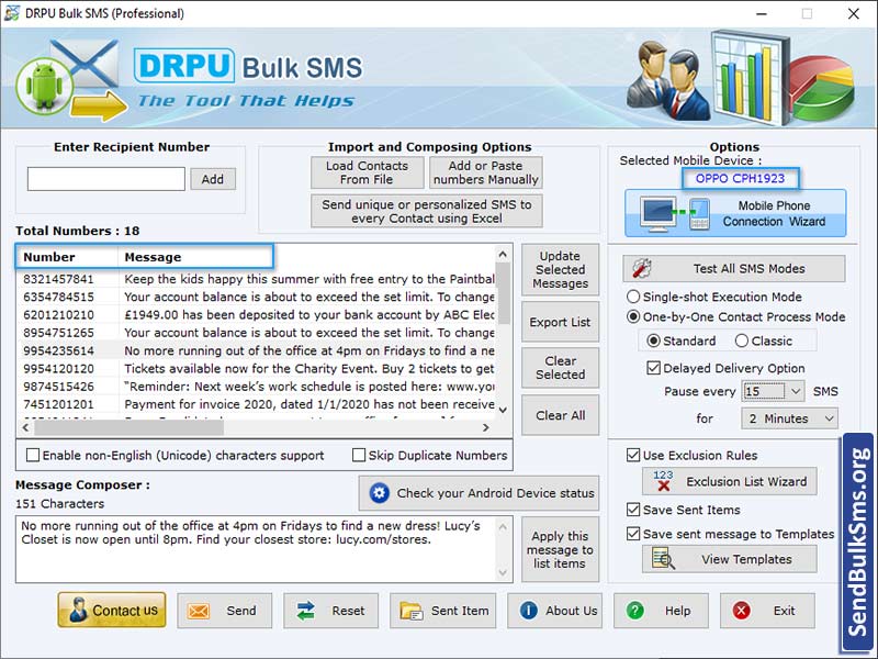 Bulk SMS PC to Mobile - Screenshot 1