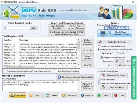 Visit Listing - Android Mobile Text SMS Software Android Mobile Text SMS Software - Screenshot 1