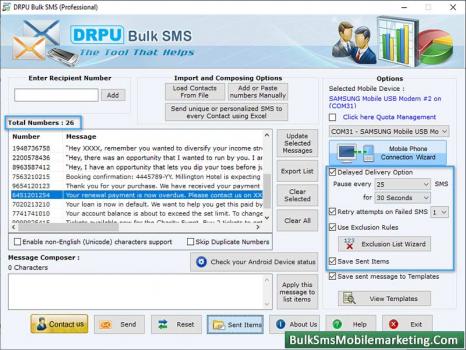 Visit Listing - Bulk SMS Marketing Application Bulk SMS Marketing Application - Screenshot 1