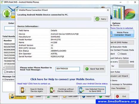 Visit Listing - SMS Software for Android Mobile SMS Software for Android Mobile - Screenshot 1