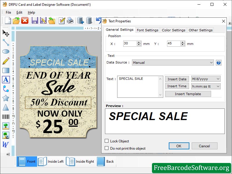 Free Card Designer - Screenshot 1