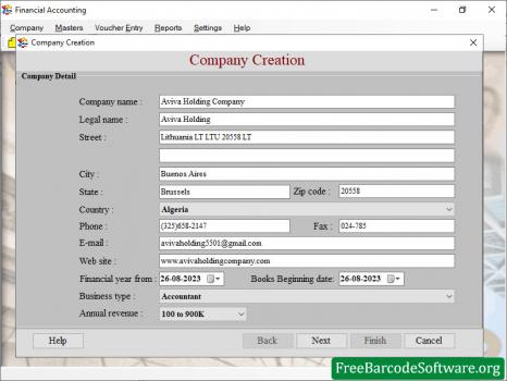 Visit Listing - Free Barcode Accounting Software Free Barcode Accounting Software - Screenshot 1