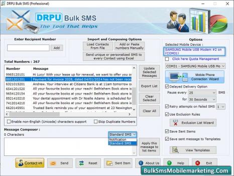 Visit Listing - GSM Mobile SMS Marketing Software GSM Mobile SMS Marketing Software - Screenshot 1