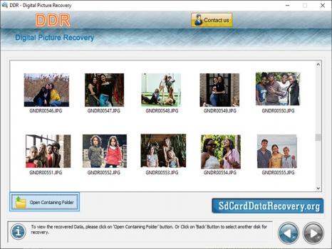 Recovery Software for Digital Photo - Screenshot 1