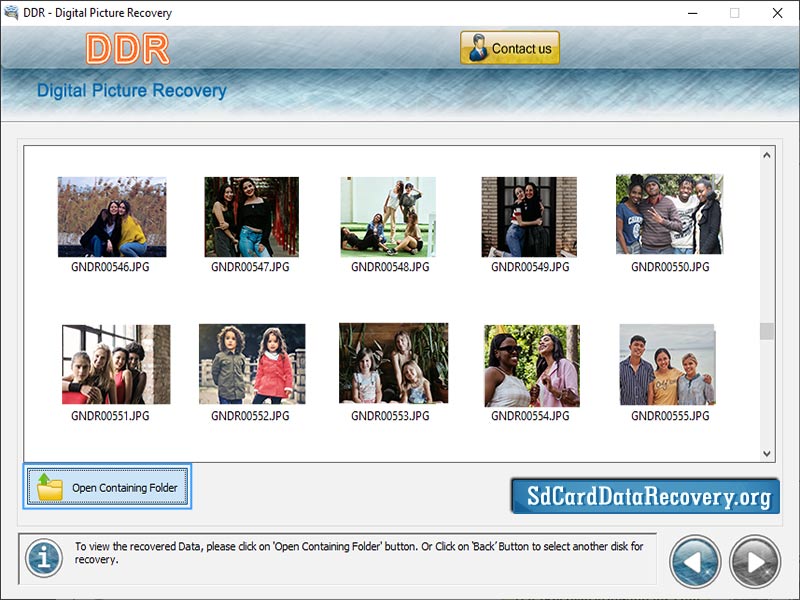 Recovery Software for Digital Photo - Screenshot 1