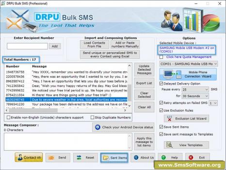 Visit Listing - SMS Software for GSM Mobile SMS Software for GSM Mobile - Screenshot 1