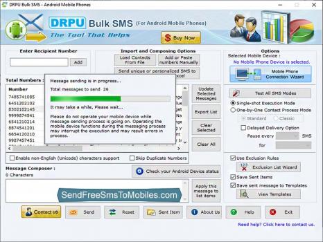 Android SMS Messaging Program - Screenshot 1