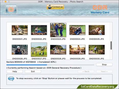 MAC Memory Card Data Recovery Software - Screenshot 1