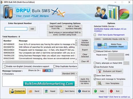 Bulk SMS Mobile Phone Marketing - Screenshot 1