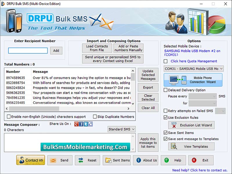 Bulk SMS Mobile Phone Marketing - Screenshot 1