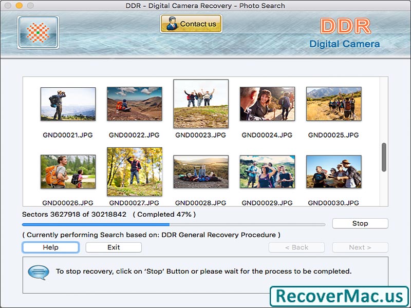 Mac Digital Camera Recovery Tool - Screenshot 1