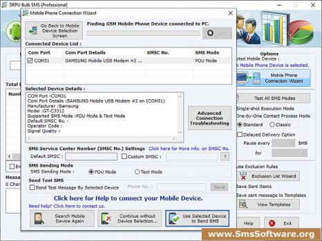 Visit Listing - SMS Software GSM SMS Software GSM - Screenshot 1