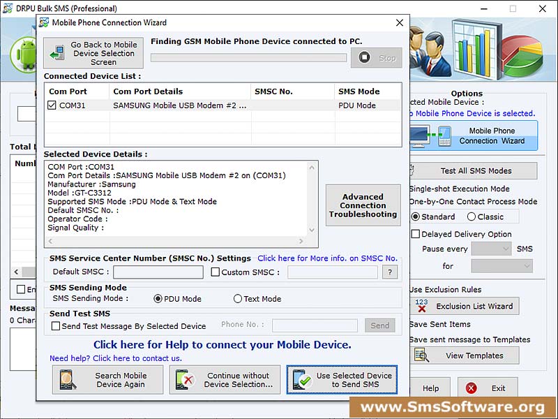 SMS Software GSM - Screenshot 1