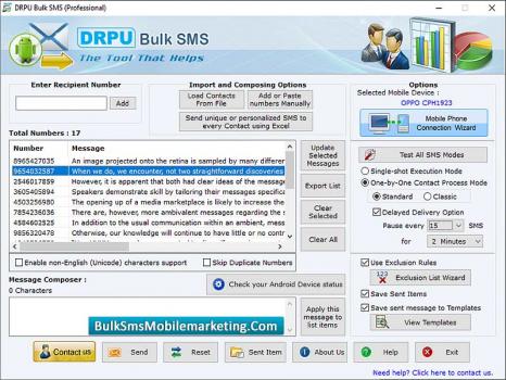 Professional SMS Mobile Marketing - Screenshot 1