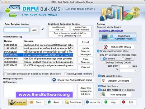 Visit Listing - Mac Bulk SMS Android software Mac Bulk SMS Android software - Screenshot 1