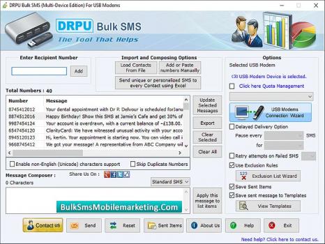 SMS Marketing Application - Screenshot 1