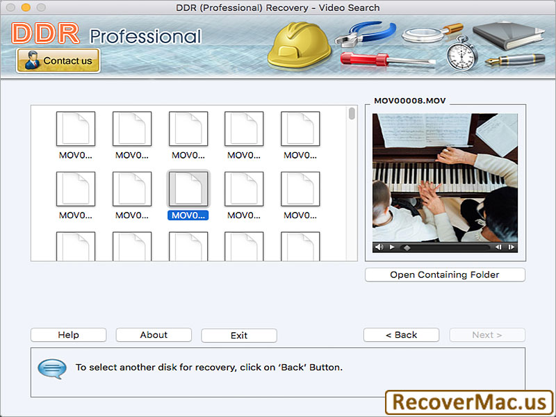 Mac Professional Data Recovery Tool - Screenshot 1