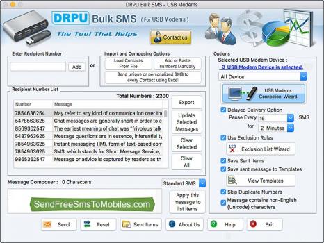 Visit Listing - USB Modems SMS Software USB Modems SMS Software - Screenshot 1