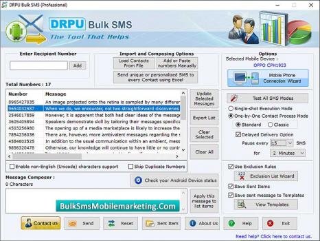 Visit Listing - Bulk SMS Marketing Application Bulk SMS Marketing Application - Screenshot 1