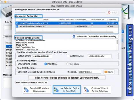 Visit Listing - Mac Bulk SMS USB Modem Mac Bulk SMS USB Modem - Screenshot 1