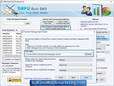 Bulk SMS Mobile Marketing GSM Phones - Screenshot 1