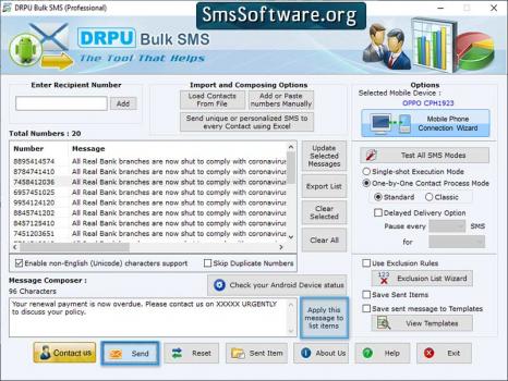 Visit Listing - Bulk SMS Software for Professional Bulk SMS Software for Professional - Screenshot 1