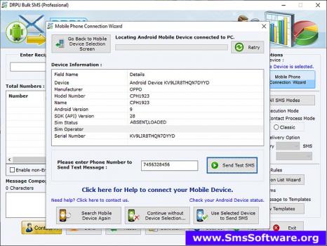 Visit Listing - Bulk SMS Sender Tool Bulk SMS Sender Tool - Screenshot 1