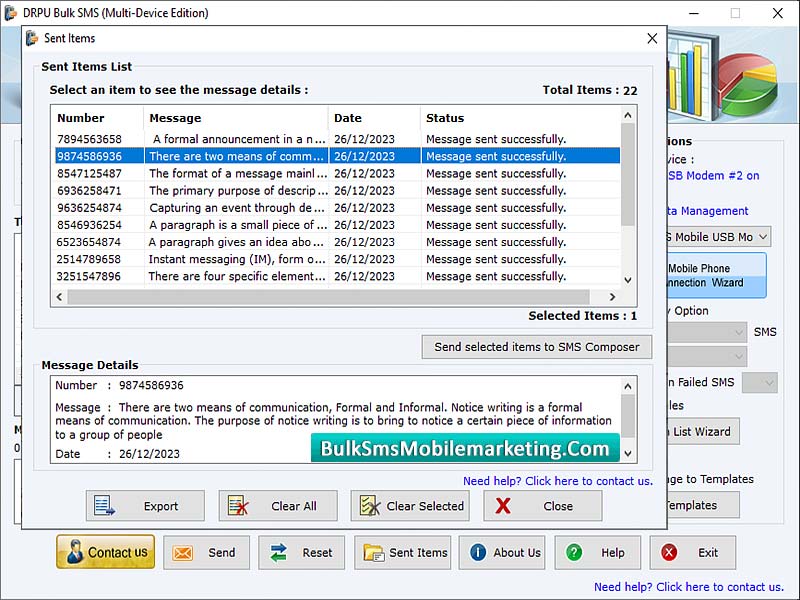 Bulk SMS Mobile Marketing Multi Mobile - Screenshot 1
