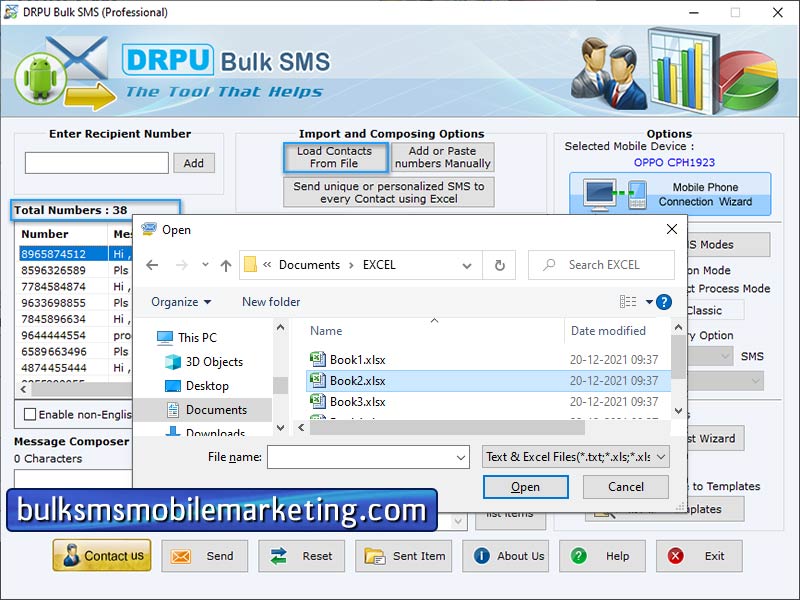 SMS Mobile Marketing Software - Screenshot 1