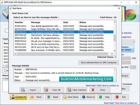 Visit Listing - Bulk SMS Mobile Marketing Multi USB Bulk SMS Mobile Marketing Multi USB - Screenshot 1