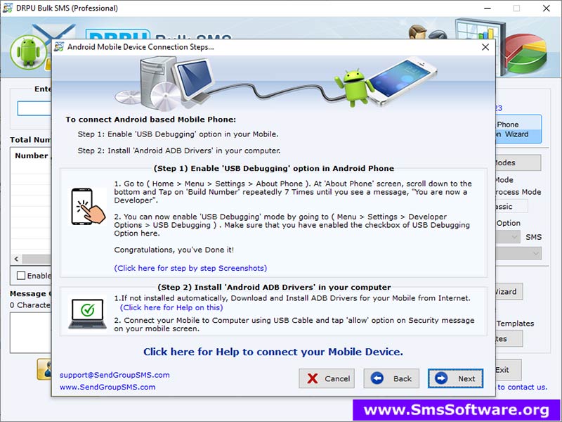 Group Text Messaging Utility - Screenshot 1