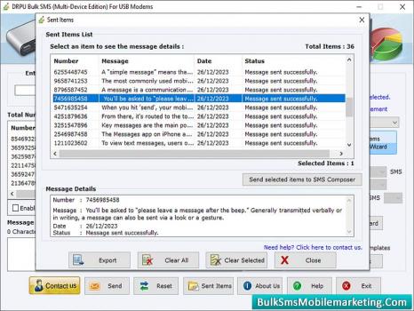 Visit Listing - USB Modem Bulk Messaging Program USB Modem Bulk Messaging Program - Screenshot 1