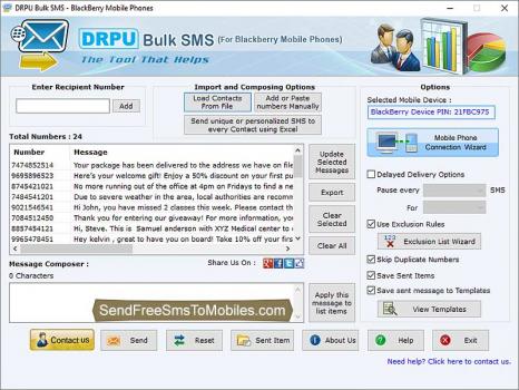 Visit Listing - SMS App BlackBerry SMS App BlackBerry - Screenshot 1