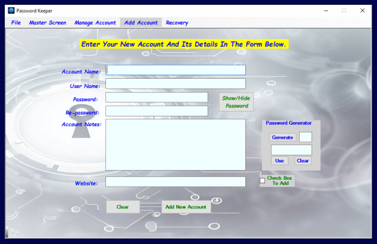 Visit Listing - Free Password Manager - Pazzword Keeper 2.14 Free Password Manager - Pazzword Keeper 2.14 - Screenshot 4