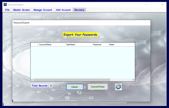 Visit Listing - Free Password Manager - Pazzword Keeper 2.14 Free Password Manager - Pazzword Keeper 2.14 - Screenshot 6