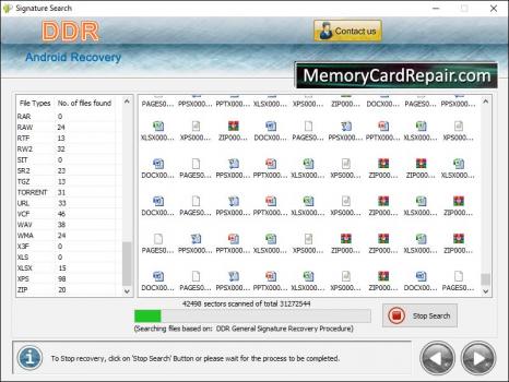 Android Files Repair Software - Screenshot 1